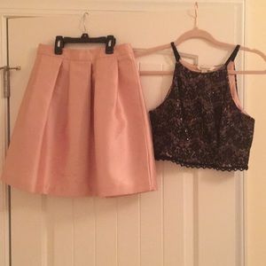 Two piece semi-formal dress